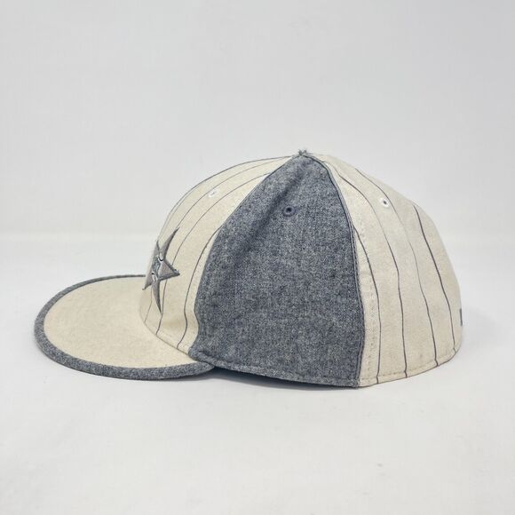 Vintage Black Ball Classics St. Louis Stars Cream Striped Fitted 7 7/8 Cap 1944 - Picture 6 of 8